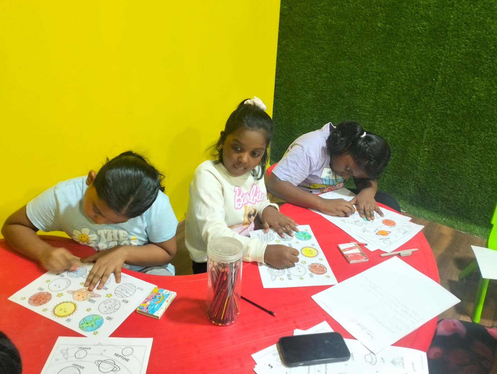 After school drawing and activity sessions